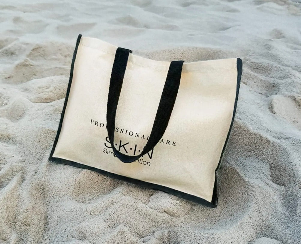 Große Leinen-Baumwolltasche